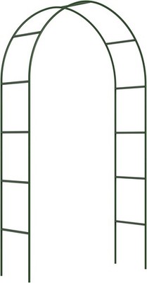 2.4M METAL GARDEN ARCH HEAVY DUTY STRONG TUBULAR ROSE CLIMBING PLANTS ...