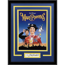 Julie Andrews Autographed Mary Poppins 8x12 Movie Poster Deluxe Framed Piece - J