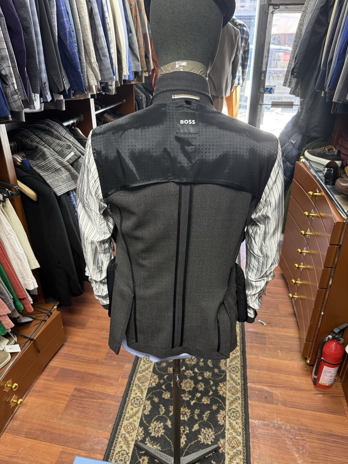 Hugo Boss Men's Henry181S Slim Fit Wool Blue Sport Coat Jacket Sz 36S thumbnail 13