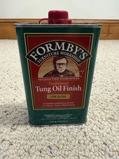 Formby's Traditional Tung Oil Finish LOW GLOSS 16 Oz Metal Tin Can (75% Full)