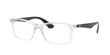 Ray-Ban RB-7047 5943 Clear  Black Eyeglasses 54/17/140