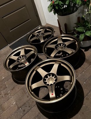 18 Rays Nismo Lmgt4 Set 4 Damaged 1 Rear Wheel