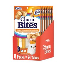 Churu Bites Soft Cat Treats 0.35 oz Tube 24 Tubes Chicken