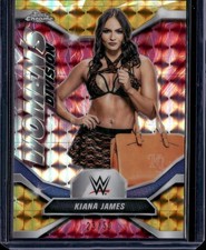 2026 Topps Chrome WWE Kiana James Womens Division Gold Geo /50 SSP MINT!