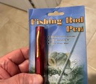 NEW! Mini Compact Portable Survival Camping Hunting RED Fishing Rod & Reel Pen — photo 4