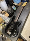 1983 Vintage Fender Squier Precision Electric Bass SQ serial # black MIJ 62RI