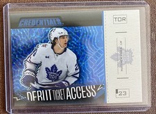 23/24 Credentials Matthew Knies Debut Ticket Access Blue 18/49