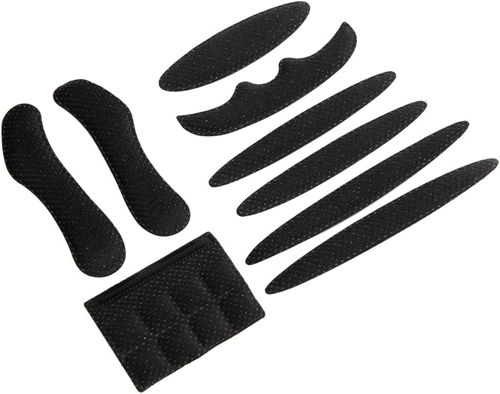 Dasyusuo 81 Stks Helm Pad Foam Kit Helm Vervanging Spons Pad Kit Fietshelm Padding Fiets Accessoires Fiets Helm Pads Spons voor Fiets Motorfiets Fietsen Racen (Zwart