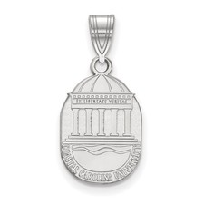 Sterling Silver LogoArt Coastal Carolina University Medium Crest Pendant