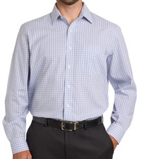 NEW Kirkland Signature Men's Traditional Fit Dress Shirt Size 18 - 34/35