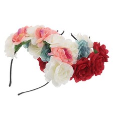 3 Pcs Flower Headband Wedding Headpiece Elegant Floral for Hairstyles