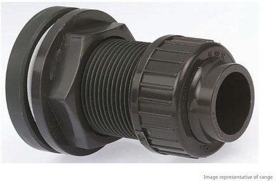 Georg Fischer Kunststoff Rohrverschraubung, gerade metrisch G Tankadapter 1 in 20 mm