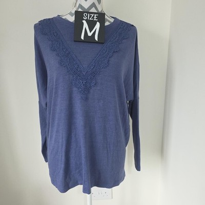 Leichter Pullover Matalan blau - Größe M - Rundhals - neu mit Etikett