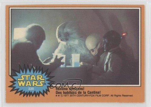 1977 OPC Star Wars #220 Cantina denizens!