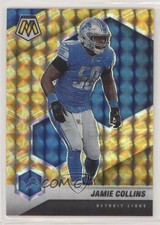 2021 Panini Mosaic Reactive Yellow Mosaic Prizm Jamie Collins #78 0jk3