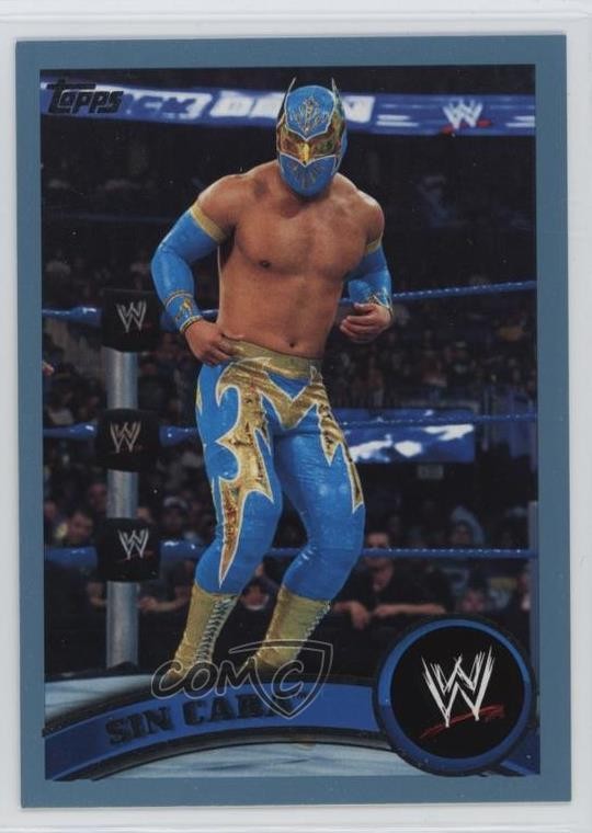 2011 Topps WWE Blue 1949/2011 Sin Cara #75 Rookie RC bn5
