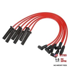 Car Spark Plug Coil Wires Ignition Coil Harness Cable 8mm Fit for Chevy 194