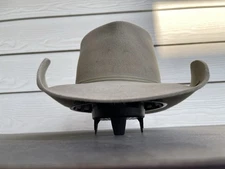 Rugged 3X Beaver 7 3/8 Old West Vintage Western Cowboy Hat Yellowstone Rodeo