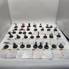 HEROCLIX Marvel  DC Various Years Lot of 35 XMen Avengers Mini Figures