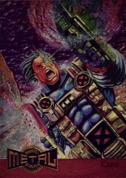 Cable (#1) | 1995 Fleer Metal Marvel | Metal Blasters | EX