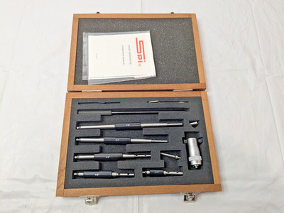 SPI Interchangeable Rod Micrometer Mechanical 2'' to 8'' Range 12-371-1