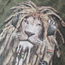 The Mountain Dreadlocks Lion Tshirt Manimals Collection Rasta Size Large Tie Dye