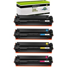 4  Toner fit for HP 202A CF500A-03A Color LaserJet Pro MFP M254dn M254nw M281fdn