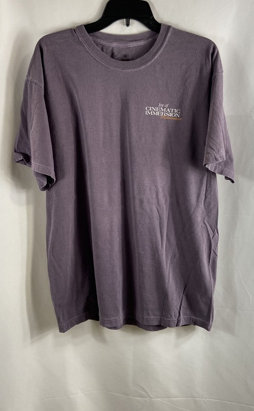Picture Start Joy of Cinematic Immersion Graphic T-Shirt Cinephilia Purple L