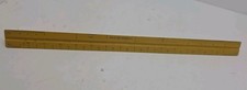 Vintage K E Co Wooden 3 Sided Ruler Star Quality 12 Inches Drafting Architect