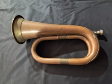 Antico Corno Tromba da Caccia in Rame e Ottone Vintage