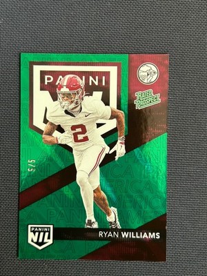 RYAN WILLIAMS 2025 Panini National  Convention NSCC Green 5/5 Rated Rookie Card