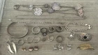 Vtg 925 Sterling silver estate finds jewelry lot 108g All Wearable Mixed Styles