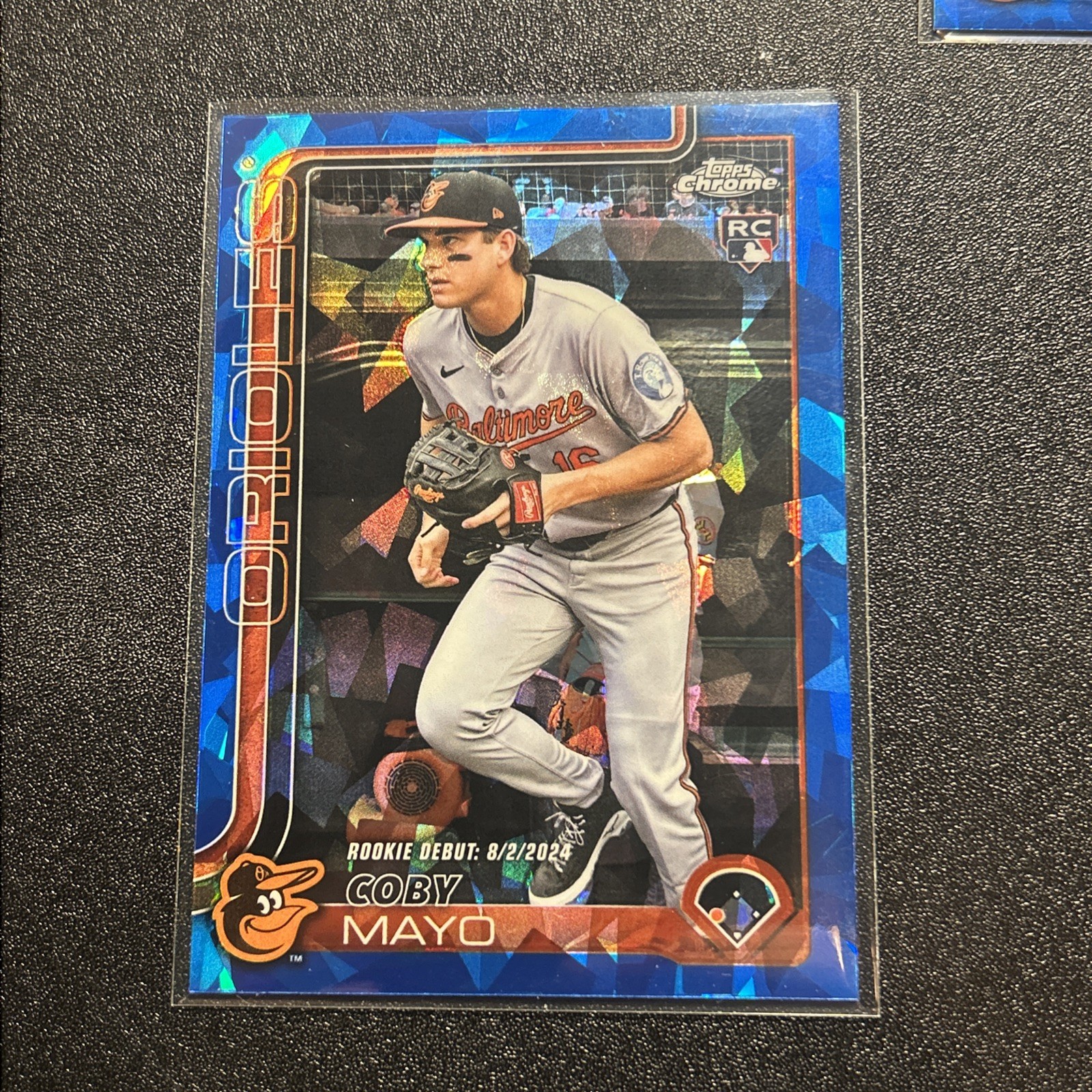 2025 Topps Chrome Sapphire Update #USC94 Coby Mayo Rookie Debut RC