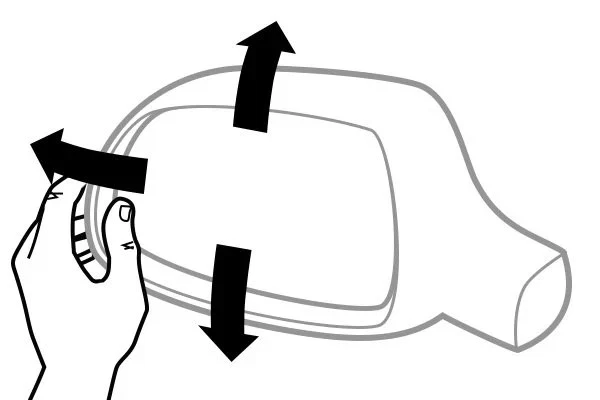 For Dodge Neon 00-05 Side View Mirror Driver Side Manual View Mirror Non-Heated, Foto 3 de 4