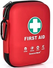 First aid kit hard case for travel home office outdoor