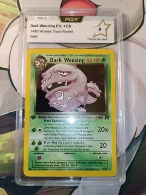 Pokémon - Dark Weezing Holo 1st Edition 14/82 - Wizards Team Rocket 2000 - PCA 9 - Photo 1/2