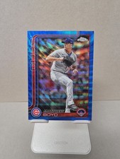 2025 Topps Chrome Baseball Matthew Boyd Blue Wave /150 Jersey Match 