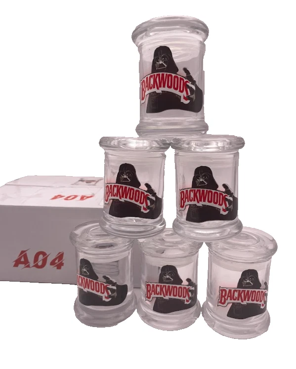 Small Size Glass Jars- Stash Jars A12 – White Box | 6PCS Set | FREE Shipping