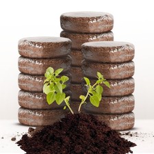 16 Pack Expanding Organic Fiber Soil Amazing Potting Soil For Indoor Plants & He