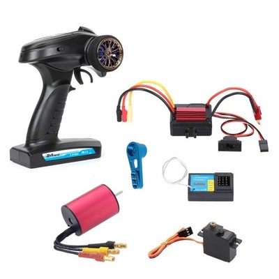 RC Car 2.4G Remote Control Set &35A Brushless ESC &Motor For WLtoys HSP A959-B