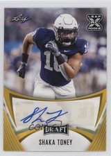 2021 Leaf Draft Auto Gold Shaka Toney #BA-ST1 Auto 10k8