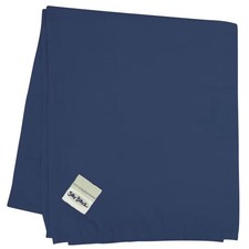 Silly Billyz Flat Polycotton Cot Sheet Navy 