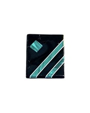 Loose Cabochon Flat Rectangle Black Onyx With Malachite Inlay 13.8  11.8 Mm
