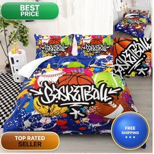 Ailonen Basketball Comforter Setbaseball Theme Bedding Setsport Bed In Bag Kids