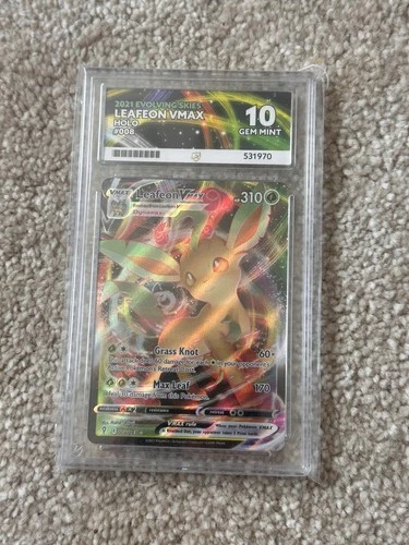 Leafeon VMAX 008/203 Swsh07: Evolving Skies Holo - ACE 10