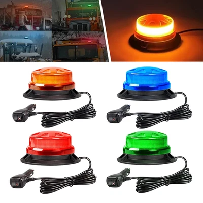 LED Rundumleuchte KFZ Magnet Strobe Licht Auto Warnleuchte Notfall Lampe 12V-24V - Bild 1 von 4