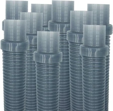 Puri Tech 9 Pack Universal Pool Cleaner Hose 48 Long Translucent Blue Color