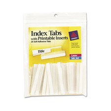 Avery Dennison Ave-16241 Self-adhesive Index Tabs With Printable