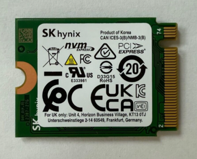 SK HYNIX 256GB SSD M.2 NVMe PCIe Gen4 x4 HFS256GEJ3X108N 51005151