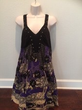Free People Dress Sequins Crochet Size 12